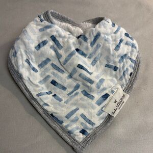 LouLou Lollipop - Blue and Gray Kids Bib